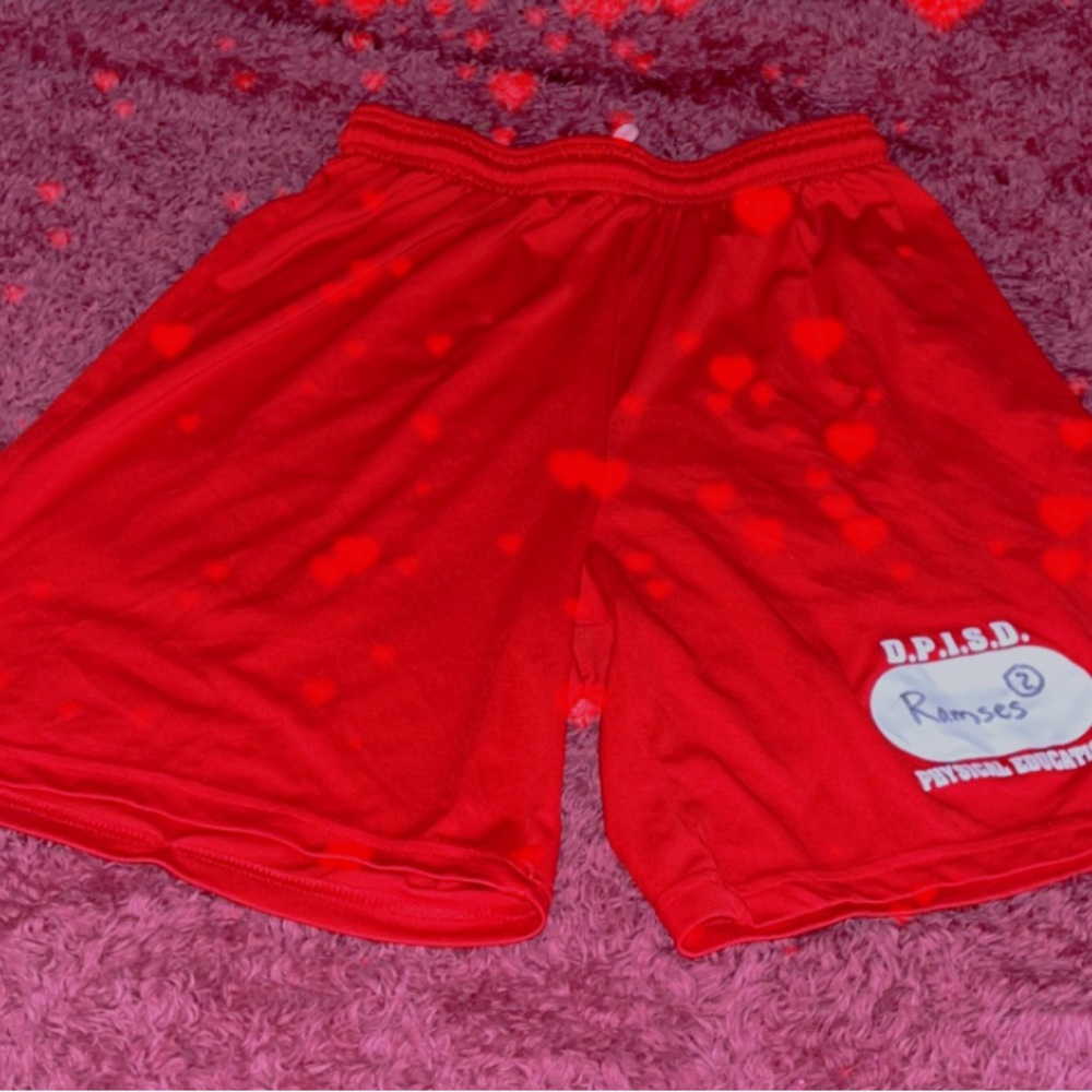 Red Athletic Shorts Adult S